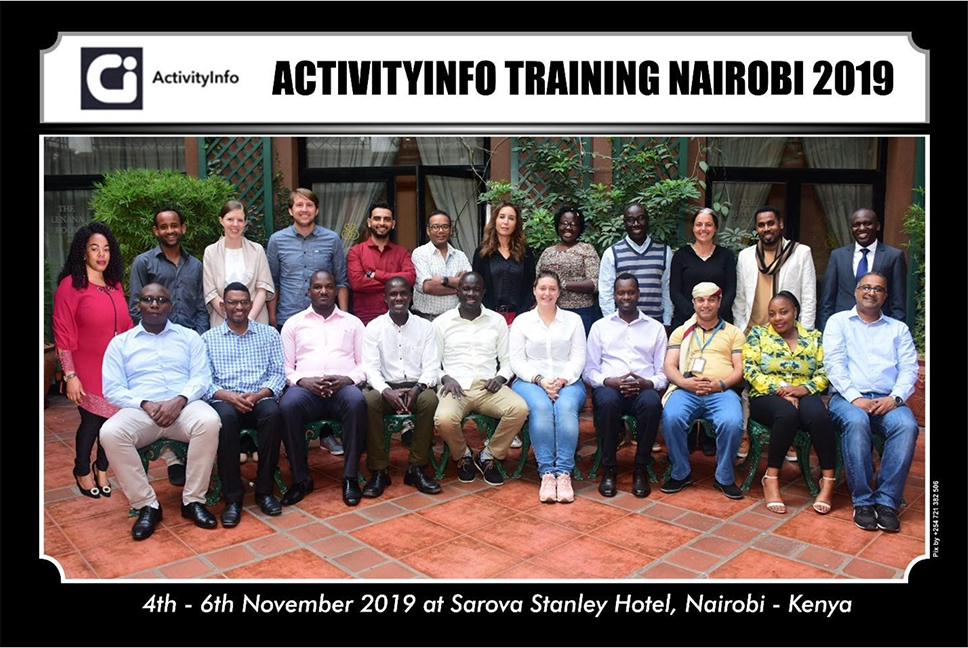 The three-day ActivityInfo training in Nairobi,Kenya