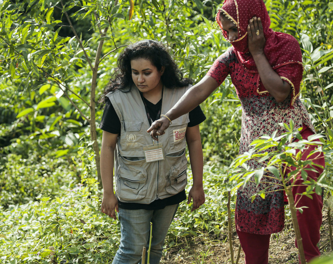 Working in the field