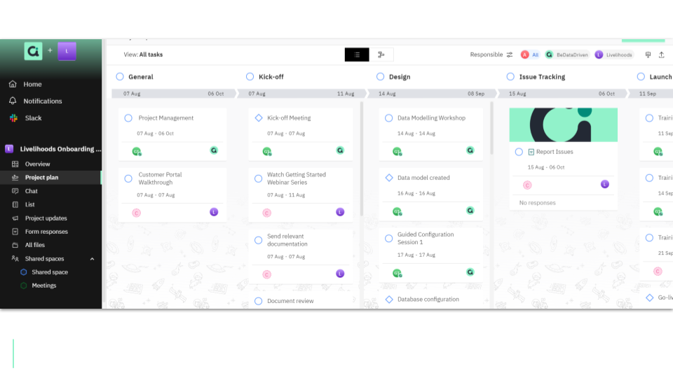 Image of the onboarding platform