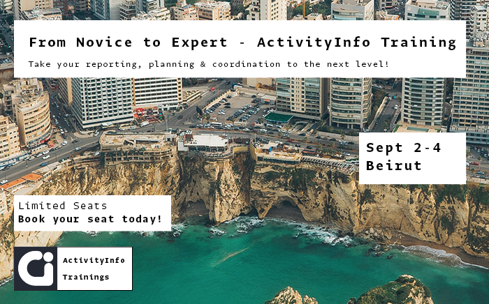 ActivityInfo Training in Beirut - September 2nd - 4th