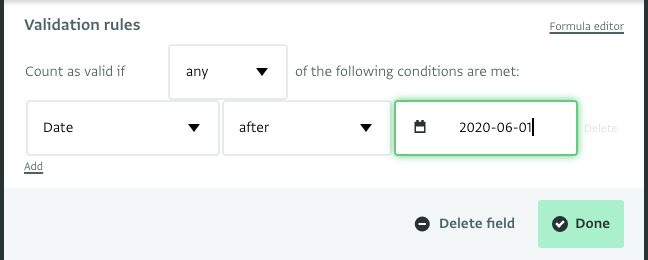 Simple Validation rule