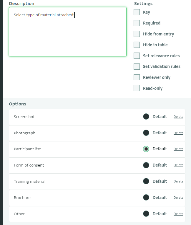 Default value for Single Select field