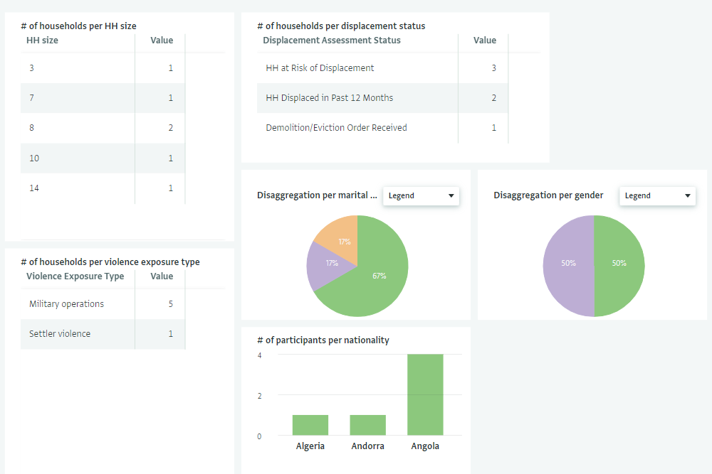 Monthly monitoring report - Demographics overview