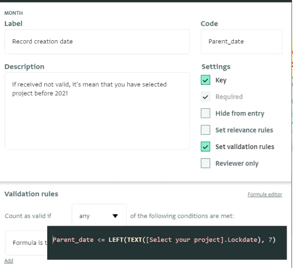 Using validation rules on reference fields for more advanced structures