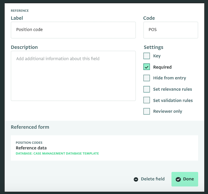 Link forms with reference fields