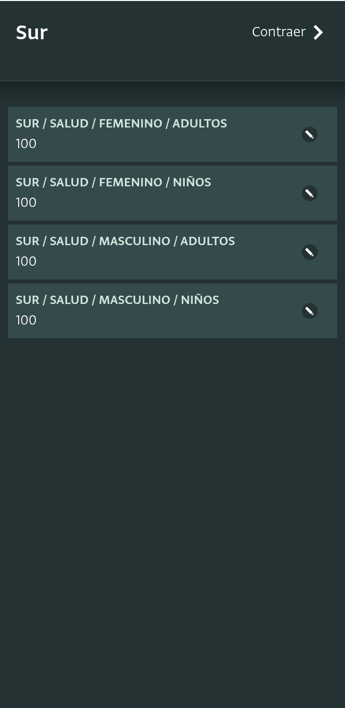 Tarjetas de registro en el panel de registros