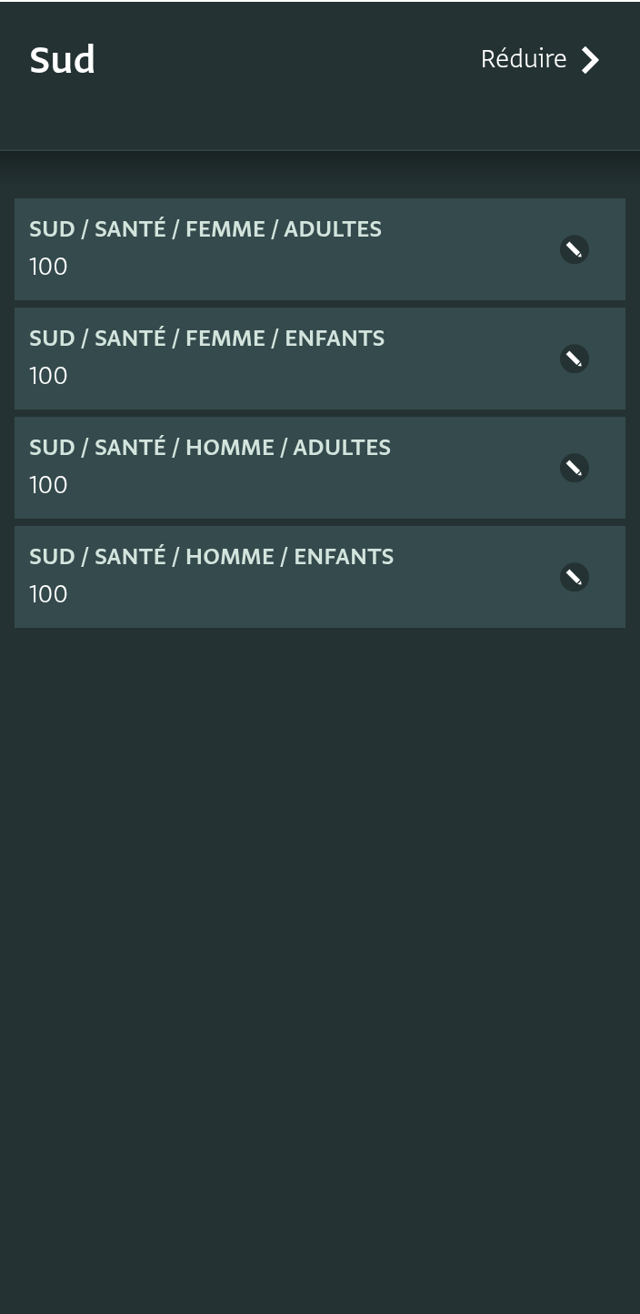 Cartes d'enregistrement dans le panneau de l'enregistrement
