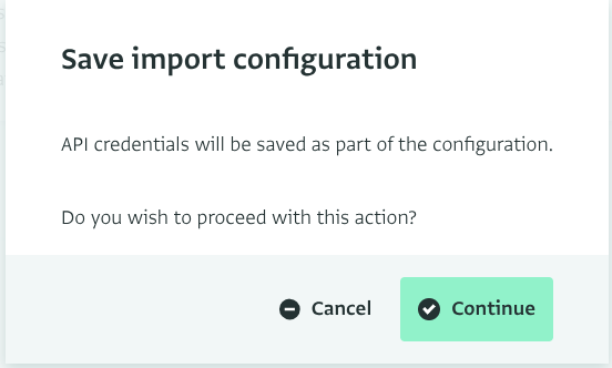 Click “Continue” in the pop-up window