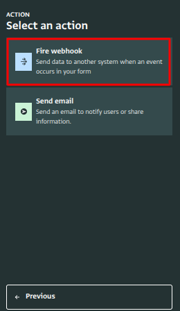 Fire webhook
