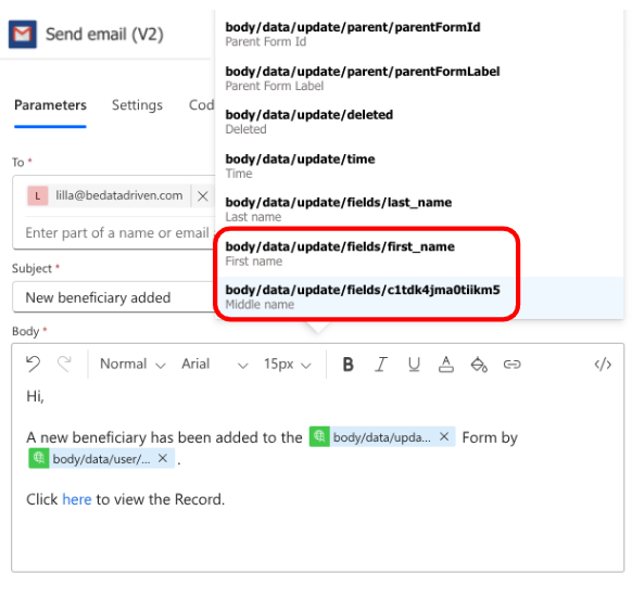 Using dynamic expressions made easier with Field Codes