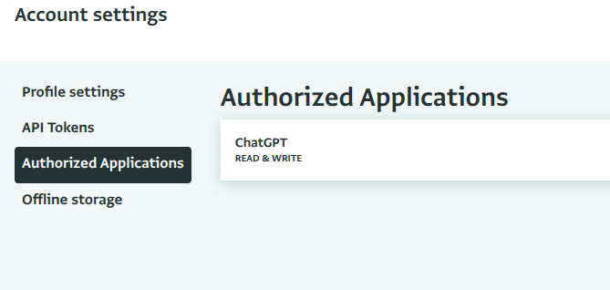 Authorized Applications