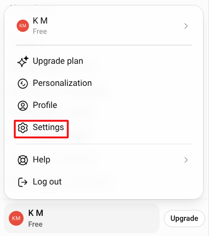 ChatGPT Settings