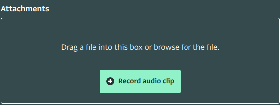 Record audio clip