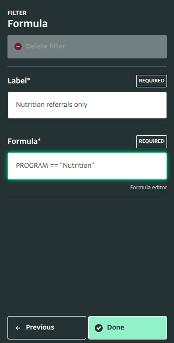 Solo referencias de nutrición